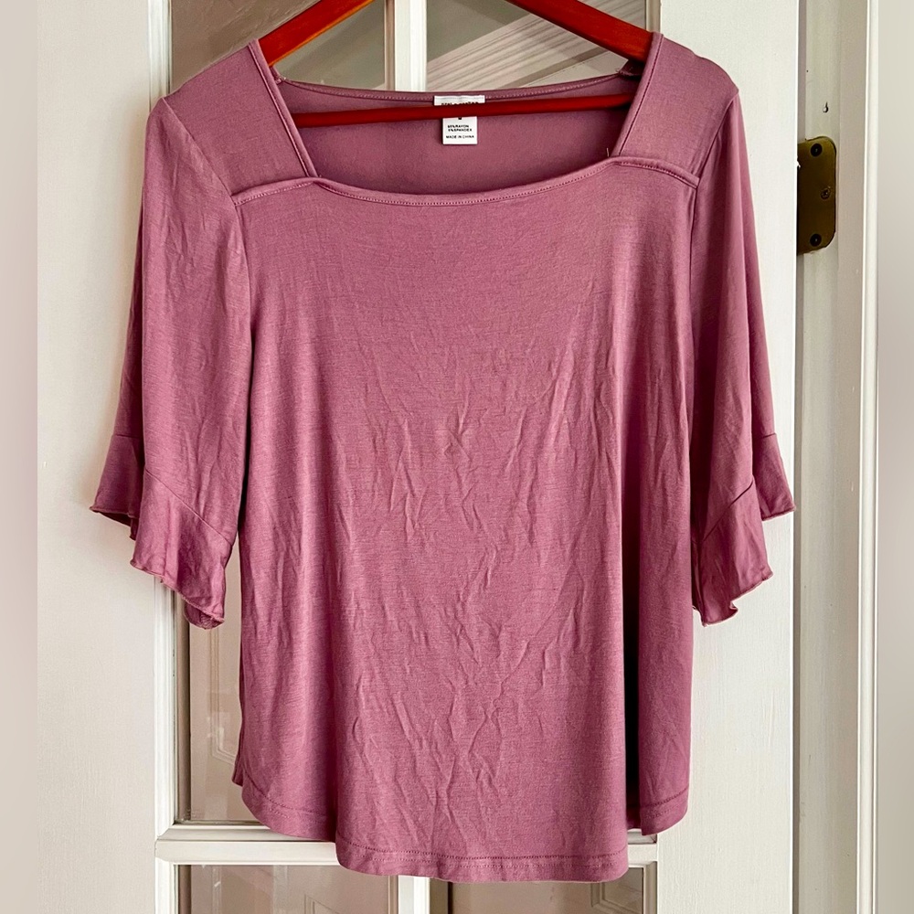 Pret-a-porTEE Pink Blouse, Medium NWOT